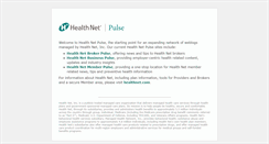 Desktop Screenshot of healthnetpulse.com